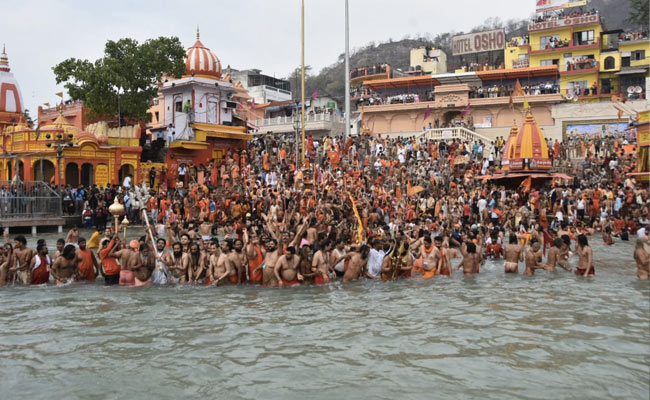 Scenes At Kumbh Mela Defy Covid Crisis In India