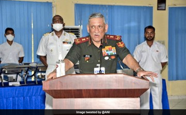 General Bipin Rawat Visits Karnataka's Karwar Naval Base, Briefed About Project Seabird