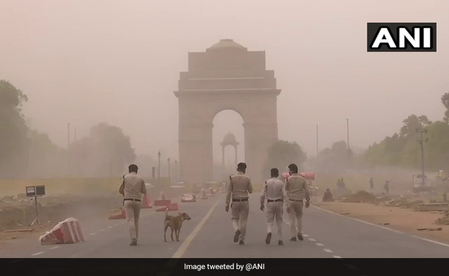 Dust Storm Hits Delhi On Friday Affecting Visibility