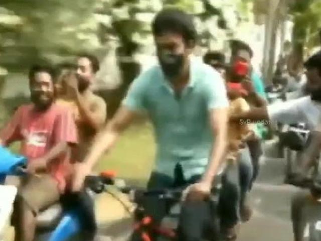 Frenzy As Actor Vijay Cycles To Poll Booth In Viral Video. Team Clarifies