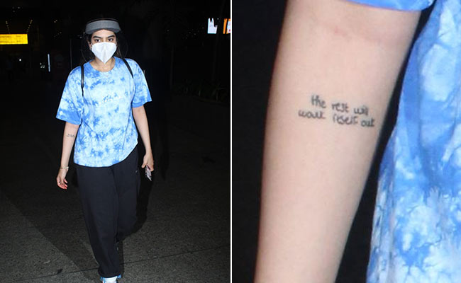 Khushi Kapoor Is At The Airport And It Wasn T Her Outfit That Grabbed Our Attention But Her Arm Tattoo Khushi Kapoor Is At The Airport And It Wasn T Her Outfit That Grabbed Our Attention But Her Arm Tattoo