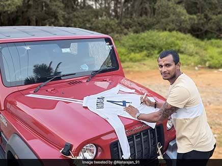 Anand Mahindra Gifts T Natarajan A Vehicle, Gets A Treasure In Return