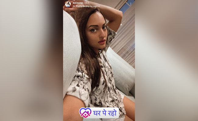Make "Stay At Home" Fun Like Sonakshi Sinha In A Cartoon Print Shirt