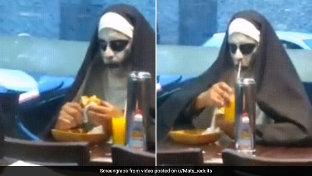 Watch: This Video Of 'The Dining Nun' Has Left Reddit In Splits