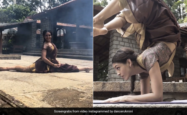 Watch: Splits To Headstands, Dancer Does It All In A "Well-Draped <i>Saree</i>"