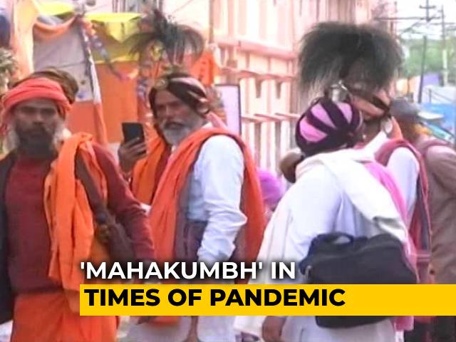 Thousands Of Sadhus Gather At Mahakumbh Amid Covid Spike, Choppers Shower Petals