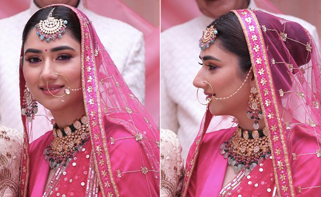 Disha Parmar Sets Breathtaking Indian Bridal Fashion Goals In A Gorgeous Pink <i>Lehenga</i>
