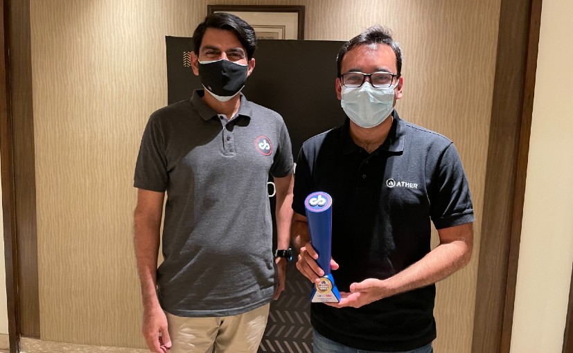 Ather 450X Presented With First-Runner Trophy For 2021 carandbike Two Wheeler Of The Year