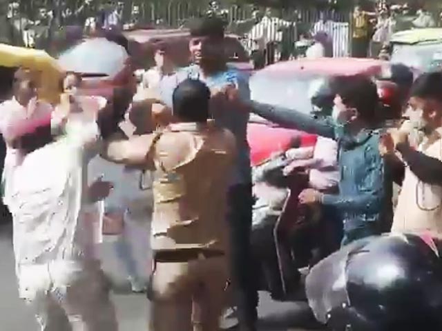 On Camera, Official Beats Driver With Belt On Delhi Road, Passersby Hit Back