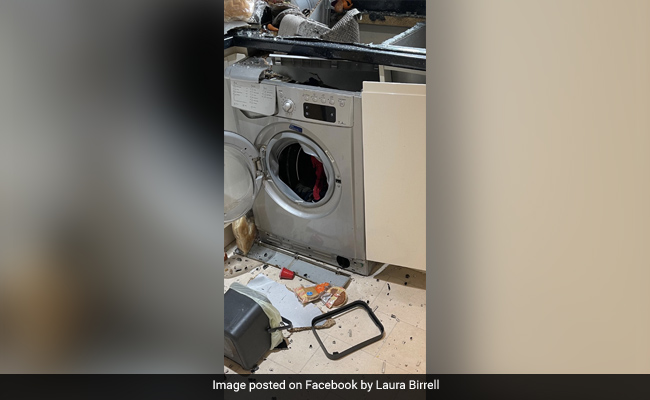 Washing Machine Explodes Mid-Cycle, Leaves Owner Horrified