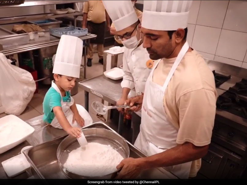 Watch: "Little Master Chef" Uthappa Jr. Helps Father Robin In Baking Cookies
