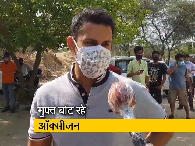 जरूरतमंदों को मुफ्त ऑक्सीजन बांट रहा हेमकुंड फाउंडेशन