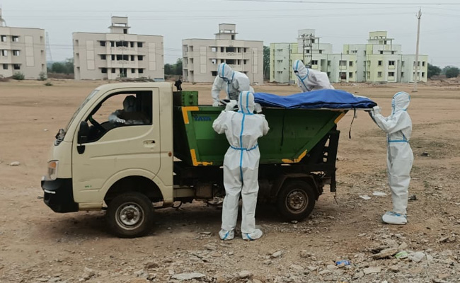Garbage Van Ferries Covid Patients' Bodies To Chhattisgarh Crematorium