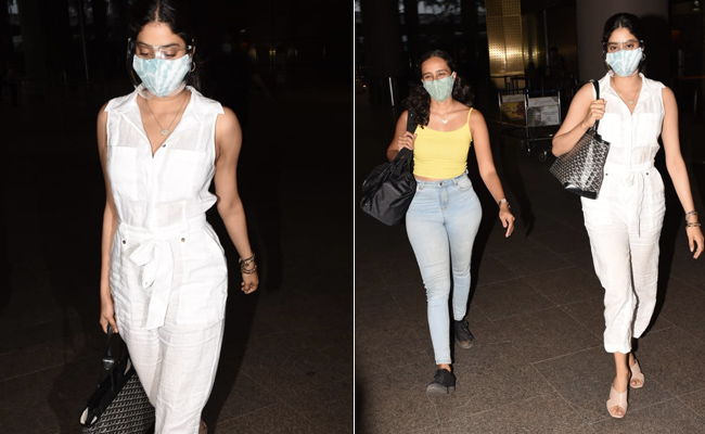 Janhvi Kapoor's White Jumpsuit Gets A Chic Touch With Her Rs 3 Lakh Goyard Handbag