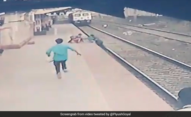 Watch: Child Saved By A Hair's Breadth, Railway Employee's Daring Act