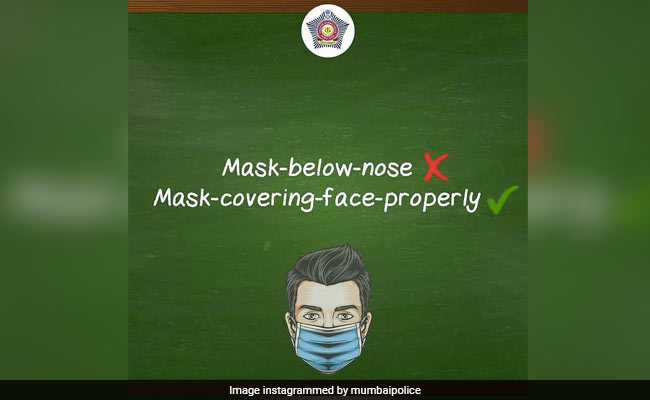 Mumbai Police's 'Pronunciation Guide' On How To Wear A Mask Right