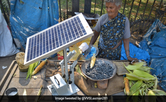 भुट्टा पकाने के लिए बुजुर्ग महिला ने किया सोलर एनर्जी का इस्तेमाल, पूर्व क्रिकेटर बोला - ‘आश्चर्नजनक…’