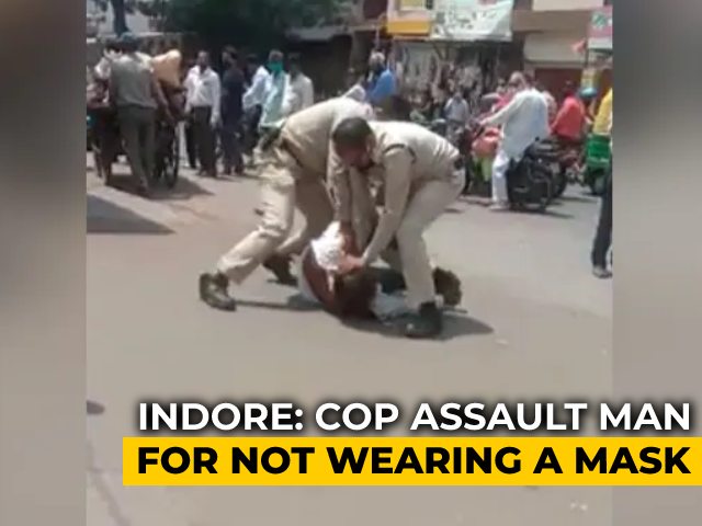 Mask Slipped From Nose, Man Beaten Mercilessly By Cops In Madhya Pradesh
