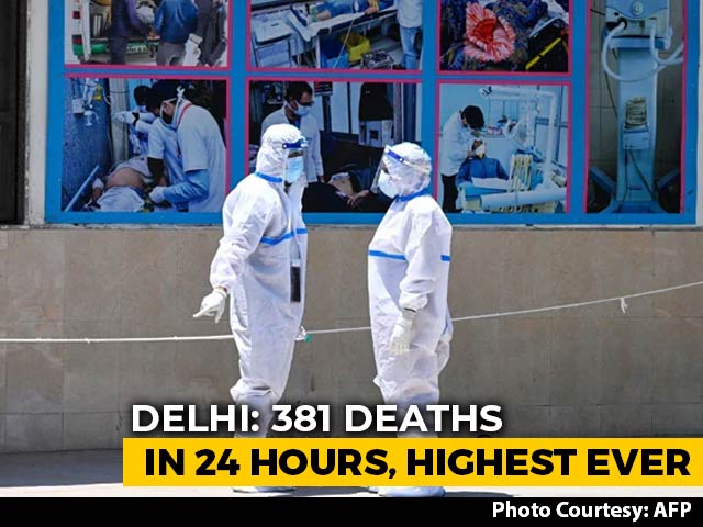 Record 381 COVID-19 Deaths In Delhi; Positivity Rate Over 32%