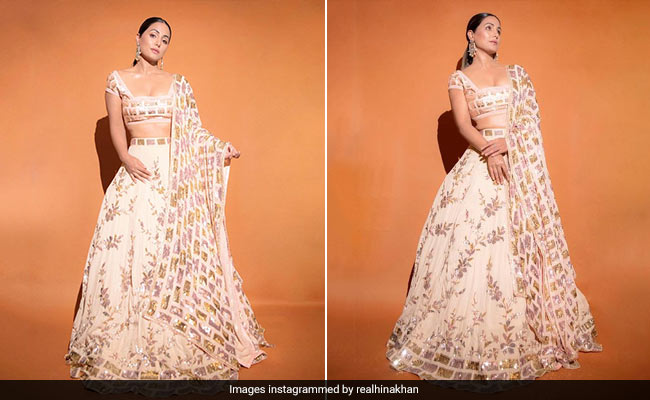Pretty In A Pink Lehenga, Hina Khan Is A Sight To Behold