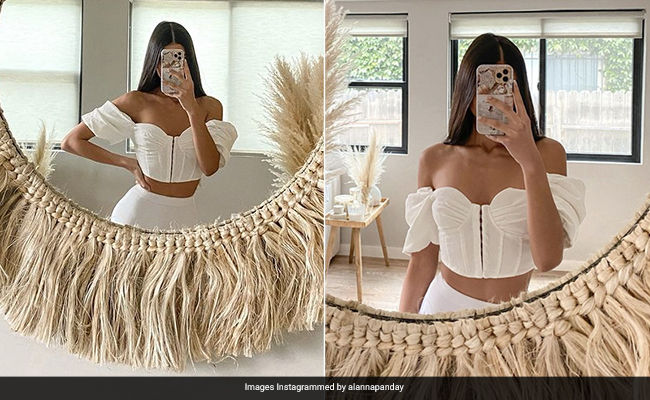 Alanna Panday’s Mirror Selfies Are Incomplete Without Stylish Corset Tops