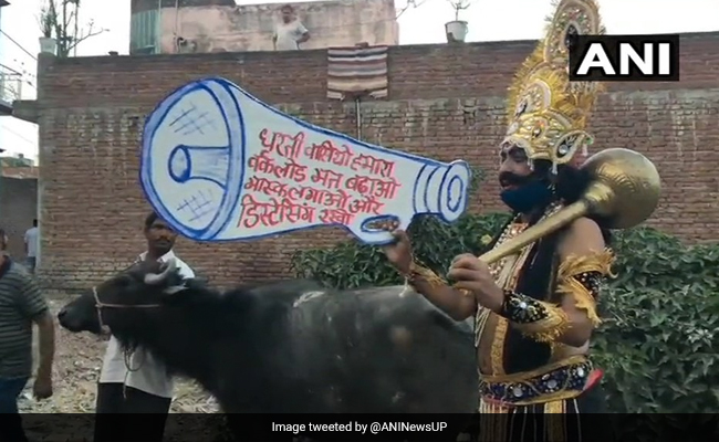 'Don't Increase Workload': '<i>Yamraj</i>' In UP Urges People To Wear Masks