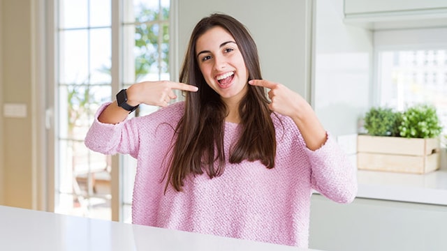 Do not miss brushing twice a day for healthy gums and teeth