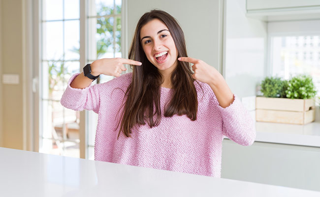Do not miss brushing twice a day for healthy gums and teeth