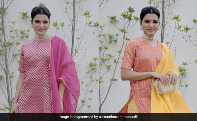 Samantha Ruth Prabhu Spins Around In Not One, But Two Stylish Ethnic Suits