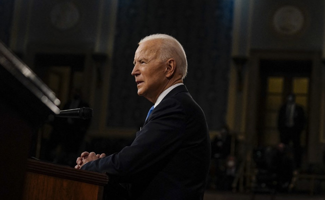 US Is "On The Move Again", Says Biden In First Address To Congress
