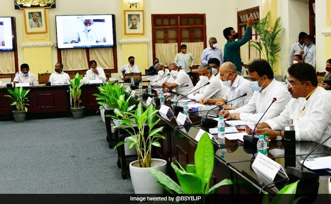 Karnataka Chief Minister BS Yediyurappa Chairs All-Party Covid Meet From Hospital