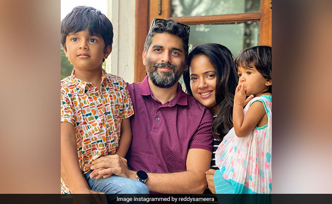 Actor Sameera Reddy Tests Positive After Her Kids Contracted COVID-19: "This Is The Time To Be Strong"