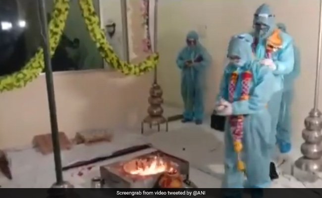 Watch: Wedding <i>Pheras</i> In PPE After Groom Tests Covid Positive