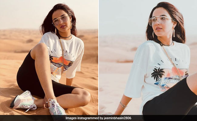 Jasmin Bhasin’s Cool Outfit Is A Golden Hour Essential Even In A Desert