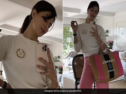 Jacqueline Fernandez Poses In Chanel From Top To Bottom But Her Rs 5 Lakh Bag Catches Our Attention Jacqueline Fernandez Poses In Chanel From Top To Bottom But Her Rs 5 Lakh Bag Catches Our Attention
