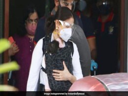 Viral Pics: Anushka Sharma, Virat Kohli At Mumbai Airport With Daughter Vamika Viral Pics: Anushka Sharma, Virat Kohli At Mumbai Airport With Daughter Vamika
