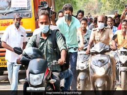 Tamil Actor Vijay Cycles To Vote. He Wasn't Making A Point, Says His Team Tamil Actor Vijay Cycles To Vote. He Wasn't Making A Point, Says His Team