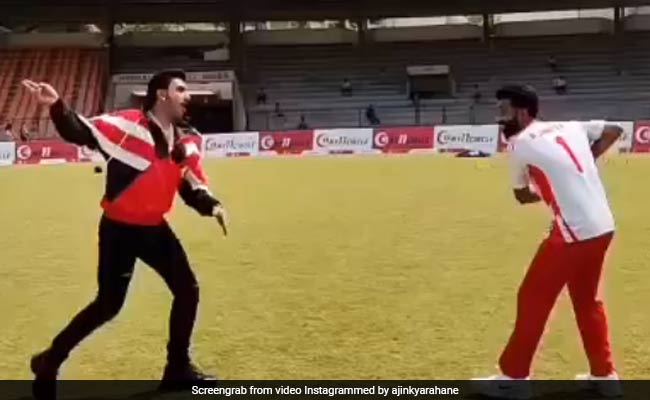 Ranveer Singh की बॉल पर रहाणे ने यूं लगाया द्रविड़ वाला शॉट, IPL 2021 से पहले Video वायरल