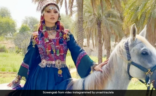 Urvashi Rautela ने अपनाया इराकी लुक, घोड़े पर सवार होकर यूं कराया फोटोशूट- Video 2 लाख के पार