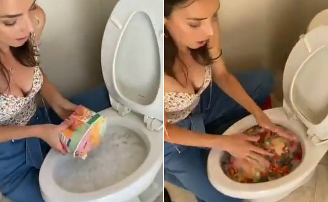 Viral Video: Woman Makes Party Drink Inside Toilet And People Are Horrified
