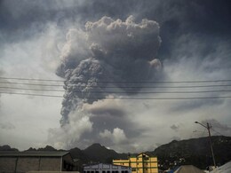 Volcano Spews Ash, Hot Gravel On Caribbean Island Of St Vincent. Video Volcano Spews Ash, Hot Gravel On Caribbean Island Of St Vincent. Video