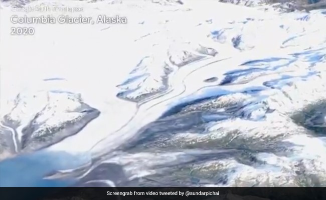 Sundar Pichai On New Google Earth Feature: "24 Million Photos, 37 Years"