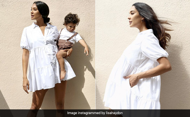 Mom-To-Be Lisa Haydon Slays Maternity Style In Yet Another Chic Dress