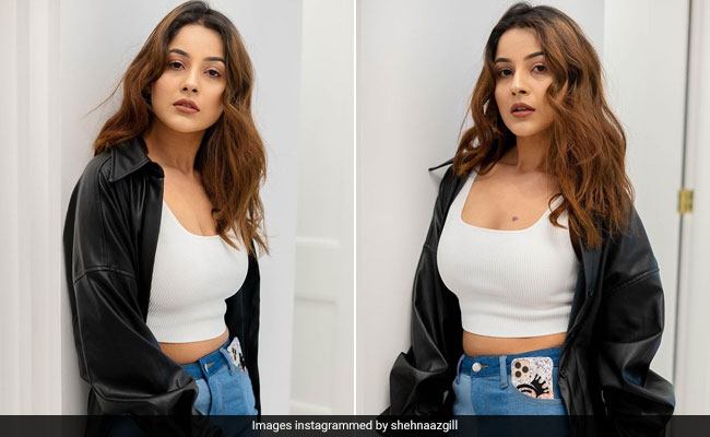 Nothing Like An Easy Crop Top And Jeans For Shehnaaz Gill On Summer Days Like These