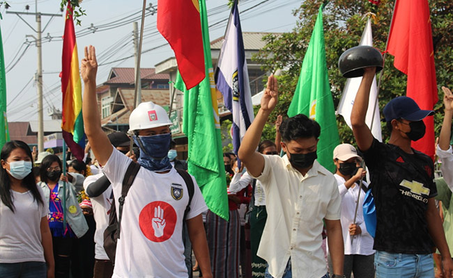 Myanmar Security Forces Open Fire On Protesting Medical Workers: Report