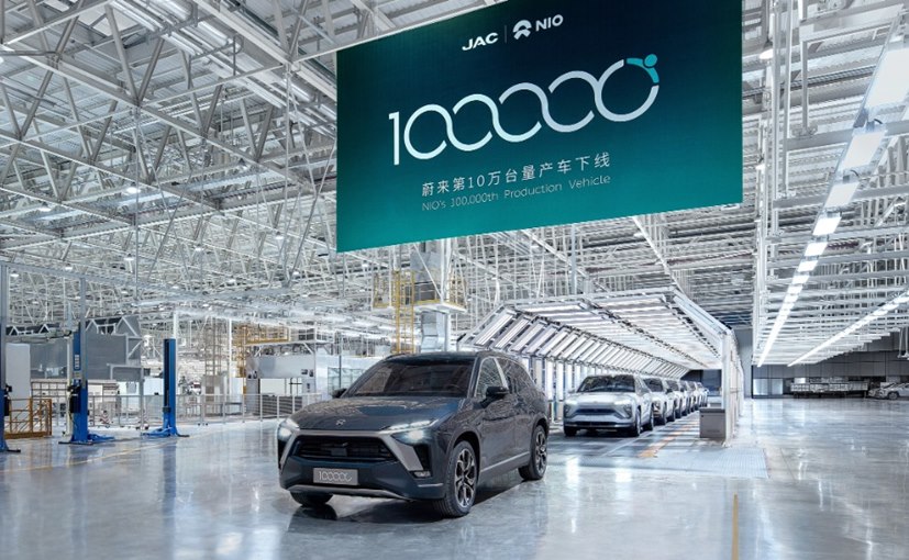 NIO Produces 1 Lakh Electric Vehicles
