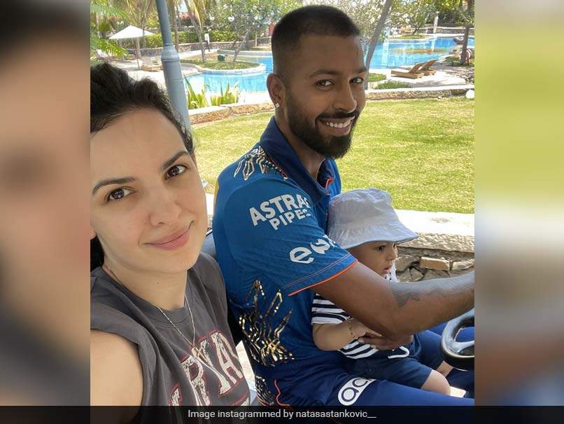 IPL 2021: Hardik Pandya, Natasa Stankovics Day Out With Son Agastya. See Pics