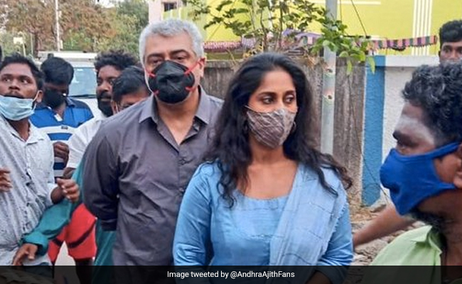Tamil Star Ajith Trends After Taking Away Unmasked Fan's Phone At Polling Booth