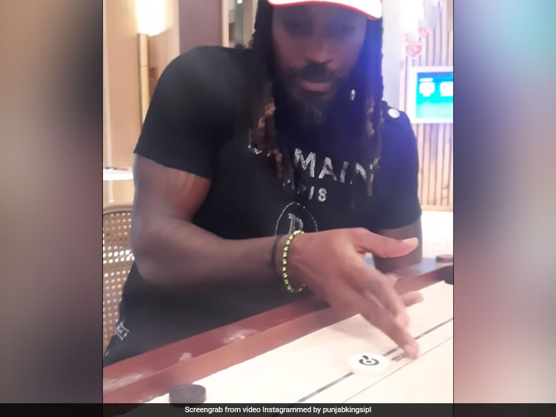 Watch: Punjab Kings Show Chris Gayle Can Finish Things Off In Carrom Too