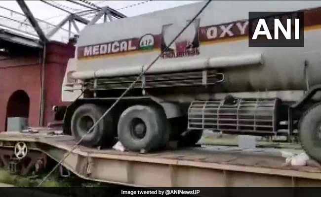 Second Oxygen Express Train Arrives In Lucknow From Jharkhand